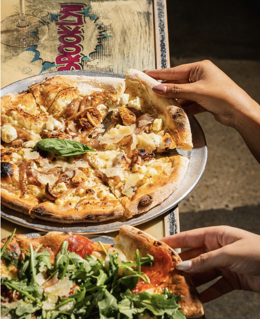 New York style pizza from Apizza Brooklyn