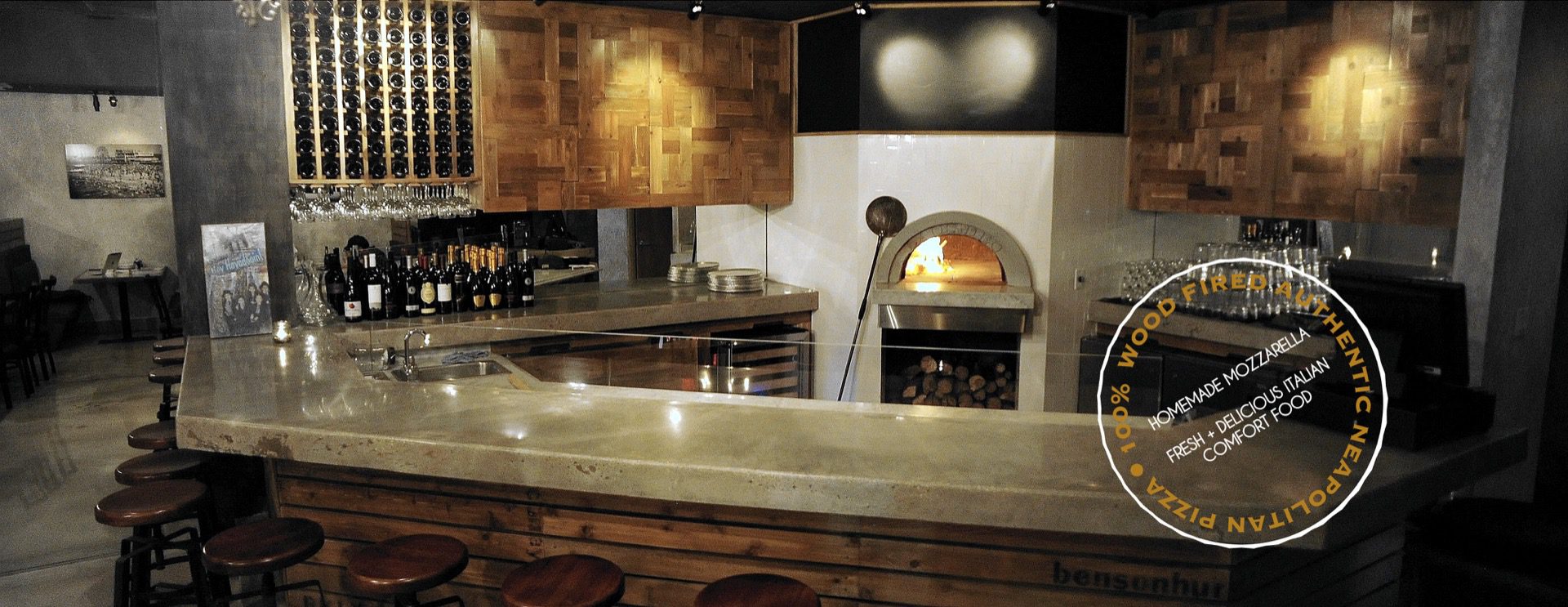 Apizza Brooklyn wood-fired oven and bar
